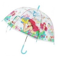 J's Planning - 迪士尼公主Ariel 透明雨傘 雨具 長遮 長傘 55cm