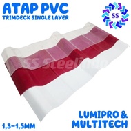 UM1 ATAP SPANDEK UPVC PUTIH/HITAM/MERAH/TRANSPARAN SUSU (PP)