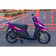 Mio Sporty Transparent Striping Mio Smile Sticker McQueen Variation