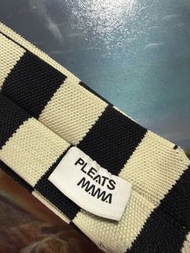 🇰🇷PLEATS MAMA 黑白色編織皺摺袋