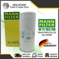 VOLVO TRUCK LORRY FM12 FL10 FM13 FH12 SCANIA 114 124 P380 P420 R420 OIL FILTER W11102/36 MANN FILTER