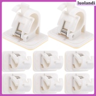 Shower Curtain Rod Hooks for Kitchen Hanger Hangers Bathroom Self Adhesive Bracket Holder luolandi