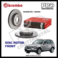 GENUINE BREMBO BMW X3 E83 2.5i 3.0i FRONT REAR DISC ROTOR [1 PAIR (LH+RH)]