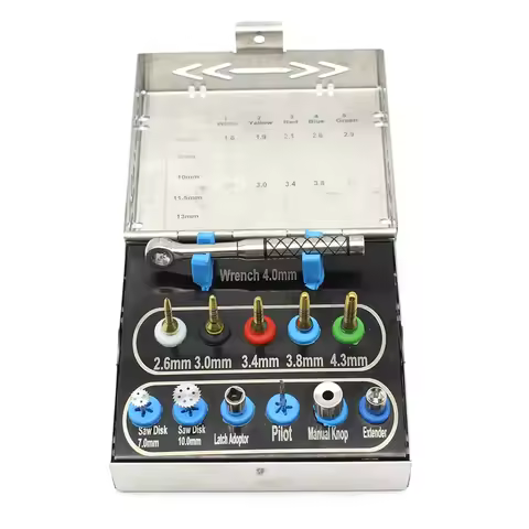 1Set Dental implant bone splitting tool set Bone Compression Kit Dental Implant Surgical Sinus Lift 