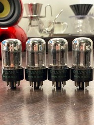 Sylvania 6SN7 GTB x 4 Matched Quad  tube