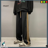 OMG Women Men Sweatpants Hip Hop Casual Contrast Color Men Pants