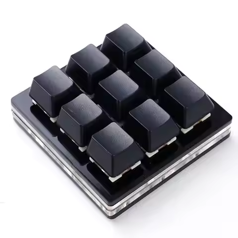Mini Keyboard 9 Keys Macro Keyboard Programmable Keyboard RGB Mechanical Games Keyboard DIY Copy Pas