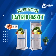 [ WITH FREEGIFT ] Laundry Basket 2 Tingkat 3 Tingkat Bakul Baju 2 Tier 3 Tier Laundry Baskets Basket