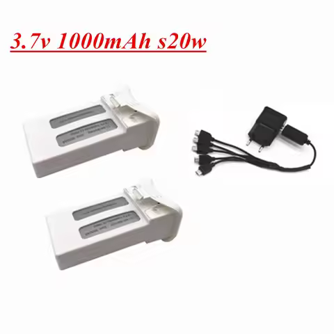 3.7V 1000mAh Li-ion Battery Charger sets for SJRC S20W T25 Four-axis Quadcopter Spare Parts RC Camer