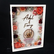 ️ ️NEW ITEM/ Frame Duit Hantaran Kahwin A4 /book frameA4/Frame duit mas kahwinA4 white/23x31.5x2.5cm