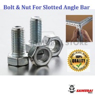 (20Pcs / 100Pcs)  Bolt &amp; Nut For Slotted Angle Bar / Slotted Angle Bar Screw