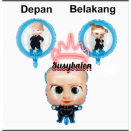 Baby Boss Foil Balloon/Baby Boss Round/Birthday Balloon