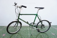 จักรยานมินิเวโล ญี่ปุ่น - ล้อ 20 นิ้ว - เกียร์ 7 สปีด - โครโมลี่ - Bianchi Merlo - สีเขียวเข้ม [จักร