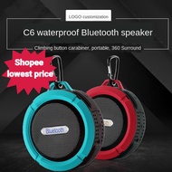 bluetooth speakers bluetooth speaker clock bluetooth speaker fm bluetooth speaker Mini Bluetooth Speaker C6 Wireless Portable Stereo Bass Sound IP65 Waterproof BLC