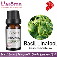 Larome Basil Linalool Essential Oil Pure Aromatherapy Grade (10ml)