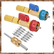 (JIVF) R134A Valve Core Quick Remover Installer High / Low Pressure Valve Core Remover Tool for Refr