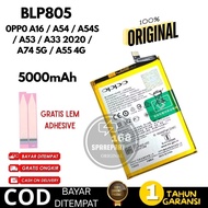 OPP0 A16 BATTERY / A54S / A33 2020 / A53 / A54 / A55 / A74 5G / BLP805 5000mAh ORIGINAL WITH WARRANT