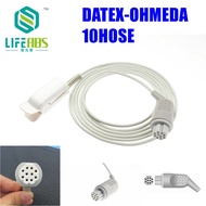 For Datex-Ohmeda,10hose Patient Monitor Finger Clip Ear Clip Silicone Long Cable Reusable Spo2 Oxyge