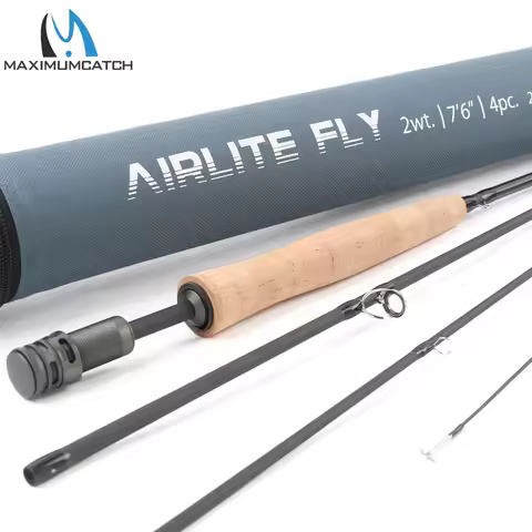 Maximumcatch Super Light 2/3WT 7'6''/10'0'' Airlite Fly Fishing Rod Graphite IM10/30T+36T Carbon Fib