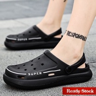 Summer fashion casual sandals for men, EVA ultra-light beach shoes loose breathable and comfortable Size: 39-44 DZBT QNCS