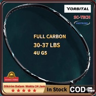 ORBITAL SC-TECH PETIR Unstrug Full Carbon Black Badminton Racket 28-37lbs Professional Competition T