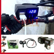 Charger Hp Dan Volt Meter Aki Motor 2 Amper