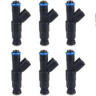 6 Fuel Injectors OEM 0280155784 For Jeep Cherokee Grand Cherokee Wrangler 4.0L