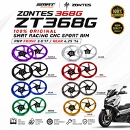 ORIGINAL SMRT RIM ZONTES 368G ZT368G SMRT RACING CNC SPORT RIM PNP FRONT 3.0'17 / REAR 4.25 '14 ]