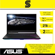 ASUS ROG Strix Scar 17(2022)Laptop G733Z-XLL029W Black/i9-12900H/32GB/2TB/17.3'' WQHD 240Hz/NVD RTX3