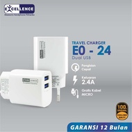 Travel Charger Micro USB 2.4A Fast Charging Excellence E024 *