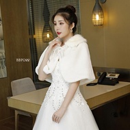 Premium White Faux Fur Cardigan Bolero BBP022