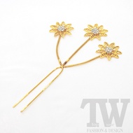 Tradisional Cucuk Sanggul Melayu Emas atau Perak / Traditional Malay Hair Accessories (TW0027)