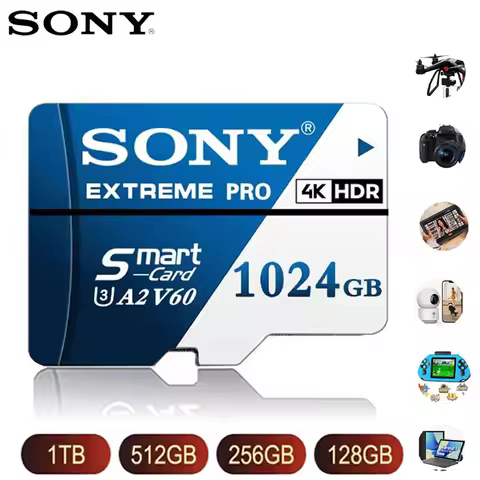Sony SD Memory Card High-Speed Micro SD Card 1024GB 512GB 256GB 128GB 64GB A2 V60 U3 TF Memory Card 