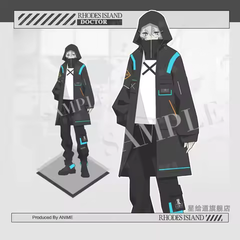 2026 NEW Arknights Cosplay Game Peripheral Doujin Doctor Costume Daily Student Wind Coat Hoodies Top