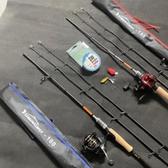 SUPER EAGLE (M/MH) 2-tip lure fishing rod set for SUPER carrying fish (comes with pe line + bait set