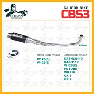 EXHAUST CJ IPOH BIKE CBS3 for HONDA 110/125C.C DASH, W125(X), FUTURE, WR110, CX 1, CX 2,W125(S), W12