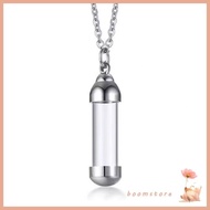 Boom Blood Vial Necklace Cremation Urn Necklace  Holder Tube Necklace Pendant