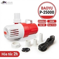 Genuine Baoyu P25000 Koi Pond Pump 200W - Flow 25000L/H, 60 Exhaust Pipe, Quiet, Durable