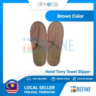 Hotel Terry Towel Slipper Brown Color