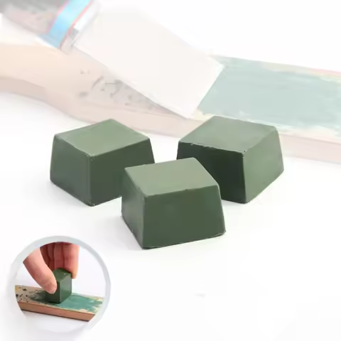 1Pcs Green Polishing Paste Alumina Fine Abrasive Green Buff Polishing Compound Metal Jewelry Polishi
