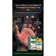 Herbal ointment for relieving dyshidrotic eczema; herbal extract ointment for wound care.