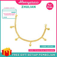 [BT5143] Rantai Tangan KANAK-KANAK ZHULIAN Gold Plated Bracelet Jewellery Emas Saduran Barang Kemas