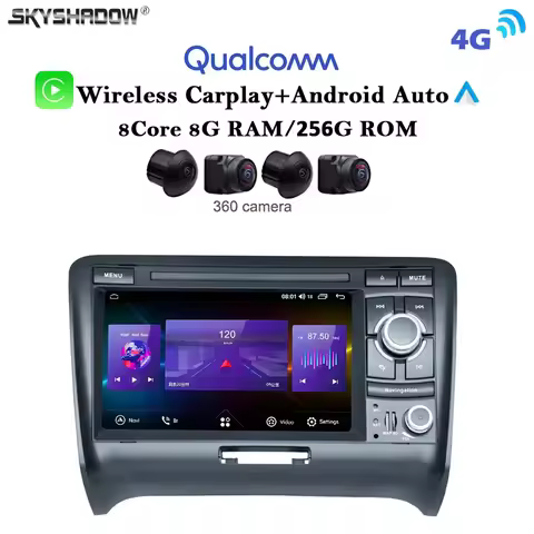 12G+256G Carplay Auto Android 13.0 4G LTE IPS DSP Car DVD Player GPS Map WIFI Bluetooth RDS Radio Fo