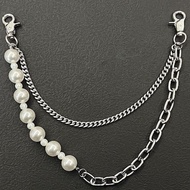 [New Style Special-Shaped Pearl Punk] Bag Chain Portable Chain Pain Bag Chain Double-Layer Chain Jea