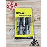 STAG BRAND 8X65MM MAGNET KEPALA NUT UNTUK SCREW SELF DRILLING ENAM SEGI / MAGNETIC NUT SETTER