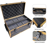 Premium Dustproof Golden-Marble Aluminum Graded Card Case - Secure Card Slab Storage Box for PSA/BGS