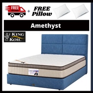 [FREE Pillow+FREE Delivery] KingKoil 14" Inch Amethyst Super X-Spring System Mattress Only