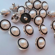 100 pcs Shirt Buttons Pearl Mushroom Buttons gold Black list Embossed 11mm 13mm/s 15mm/s 18mm/s 21mm