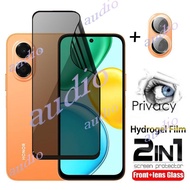 HONOR X7e 4G 5G 2in1 Front Lens Anti-Spy Hydrogel Film For Honor X7e X7E HonorX7e 4G Full Soft Priva