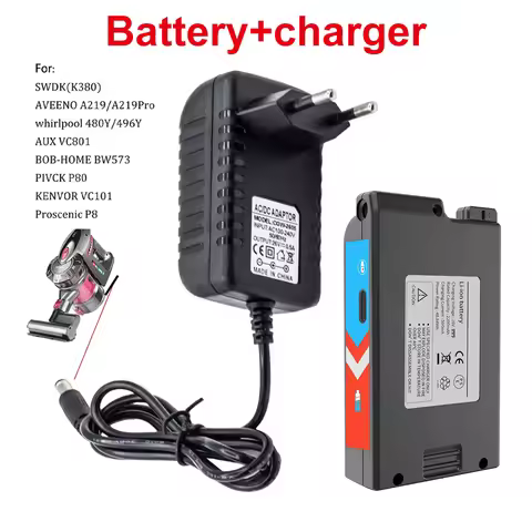 for Proscenic P8 charger BOB-HOME BW573 TOMEFON X60 KENVOR VC101 vacuum cleaner accessories with rec
